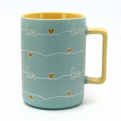 Чашка Milika Heartbeat Blue 400 мл M0520-RX-N250519Blue