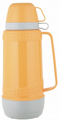 Термос Mercury со стеклянной колбой оранжевый 1800 мл Flamberg Smart Kitchen