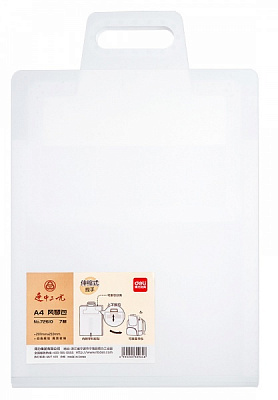 Папка-портфель 72610 белый 7 отделений А4 вертикальная с ручками Deli 