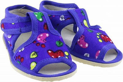 Тапочки для мальчиков Экотапок р.22 синий 1075 