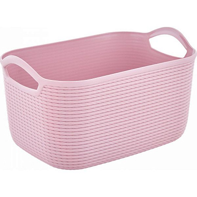 Кошик з ручками пластикова Алеана Джут S фрезія 250x170x135 мм