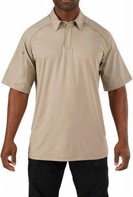 Футболка поло 5.11 Tactical Rapid Performance Polo - Short Sleeve р. XXL silver tan 41018