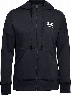Джемпер Under Armour RIVAL FLEECE FZ HOODIE 1356400-001 р. 2XL чорний