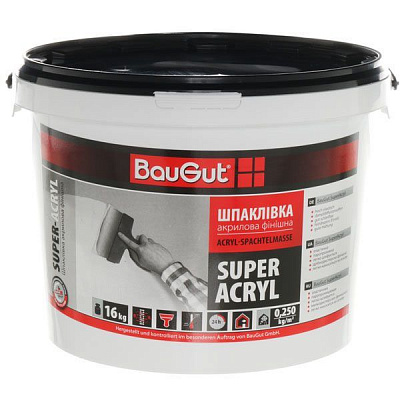Шпаклівка BauGut Super Finish 16 кг