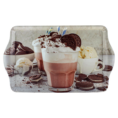 Поднос Arino Coffee and cookies 39,5x24,1x2,5 см прямоугольный 74654