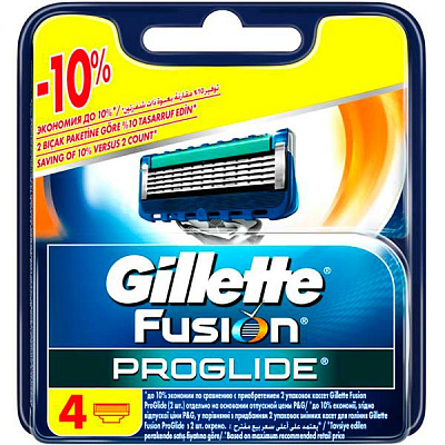 Сменный картридж Gillette Fusion 5 Proglide 4 шт.