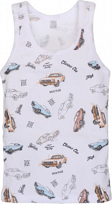 Майка для хлопчиків для хлопчиків Татошка р.92 білий із малюнком 2505228мшнмл