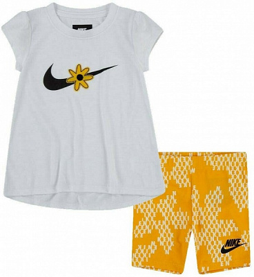Комплект детской одежды Nike SPORT DAISY BIKE SHORT SET 36J082-Y1X р.6 белый