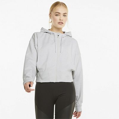 Джемпер Puma TRAIN CLOUDSPUN FZ HOODIE NIMBUS CLOUD H 52105572 р. M сірий