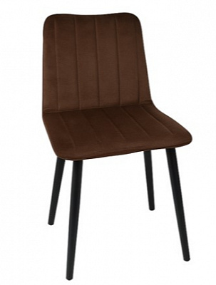 Стул TWINSANN Міо 450x600x830 мм (ножки конусные металл) коричневый / черный