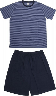 Костюм домашній чоловічий La Nuit Basic Stripe р. M синій