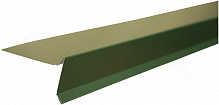 Торцева планка для бітумної черепиці глянцева PSM RAL 6020 зелена 2м