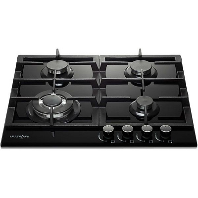 Варильна поверхня газова Interline TQ 6400 BK