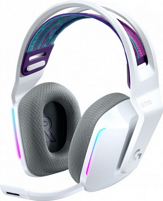 Навушники Logitech white (981-000883) Lightspeed Wireless RGB Gaming Headset G733