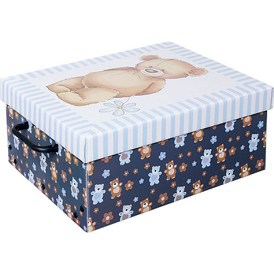 Ящик для вещей Orsacchiotto Azzurro Mini 33х25х16 см