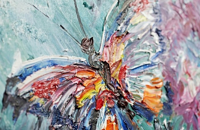 Картина на холсте Бабочка 55x80 см ТЕРРАВОЛ 