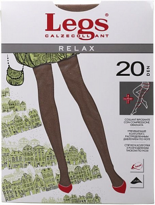 Колготки жіночі Legs 300 RELAX 20 den sabbia р. 1 / 2 пісочний