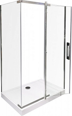 Душевая кабина ScandiSPA Fortuna JY053 120х80 профиль хром стекло прозрачное