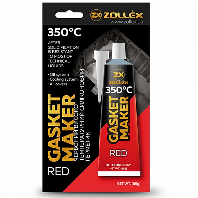 Герметик Zollex RED Премиум красный 85 г