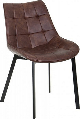 Стілець обідній Тренто чорний/коричневий