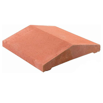 Крышка на столб Кая 400x400x60 мм красный Моноліт-Брук 