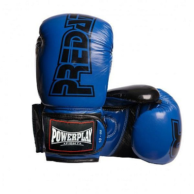 Боксерские перчатки PowerPlay р. 10 10oz 3017_10 черно-синий