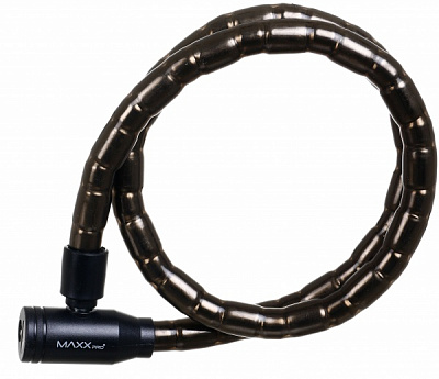 Замок велосипедний MaxxPro SKL-18x1000 чорний із коричневим