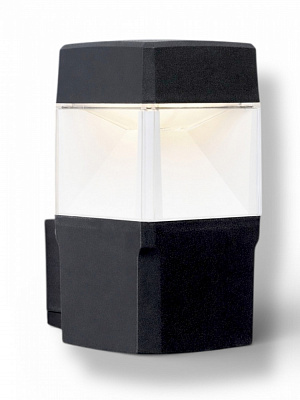 Світильник вуличний настінний FUMAGALLI Elisa Applique Clear GX53 3 Вт IP55 чорний