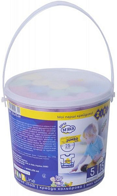 Набір крейди Jumbo кольоровий 15 шт. ZB.6711-99 ZiBi