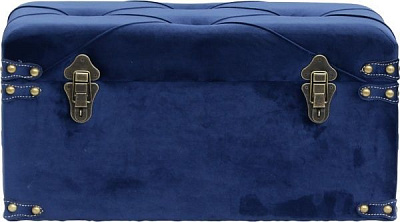 Сундук-пуф Art&Crafts Велюр 57х30х29 см синий 