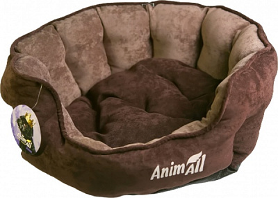 Лежак AnimAll Royal Velours Chocolate M 53×47×21 см 114002
