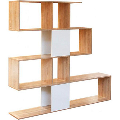 Полиця декоративна Тулуза 1485x1600x220 мм дуб сонома/білий