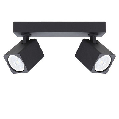Спот Victoria Lighting 2x35 Вт GU10 чорний Shark/PL2 black