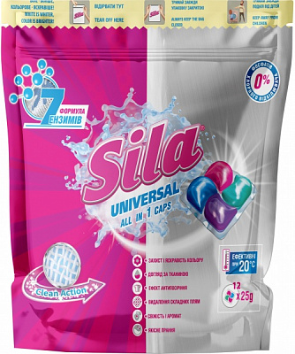 Капсулы для машинной стирки Sila 0,3 кг 12 шт. 