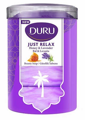 Мыло Duru Just Relax с экстрактом мёда и ароматом лаванды 90 г 4 шт./уп.