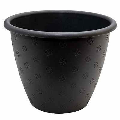 Вазон пластиковий Верона D21х16,5 см круглий граніт 3,2 л Алеана