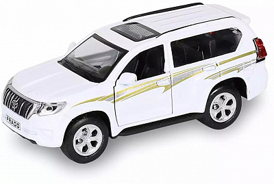 Автомодель TechnoDrive 1:43 Toyota Prado белый KM250425W