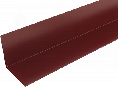Планка примыкания глянцевая Европрофиль RAL 3005 бордовая