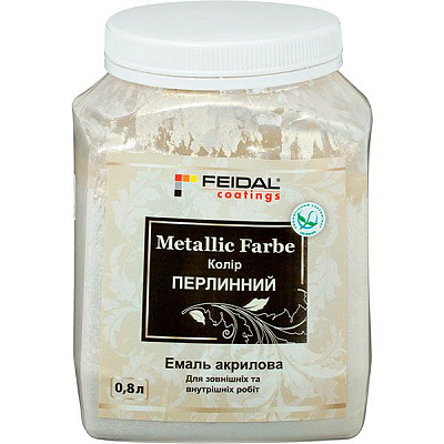 Декоративна фарба Feidal Metallic Farbe перлина 0,8 л