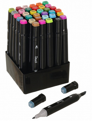 Набір двосторонніх маркерів Touch 36 шт. різнокольоровий