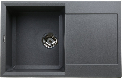 Мойка для кухни ScandiSPA Straight 780 серая с сифоном 