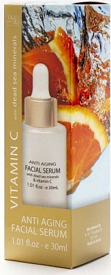 Сироватка Dead Sea Collection проти зморшок для шкіри навколо очей з вітаміном С і мінералами Мертвого моря 30 мл 1 шт.