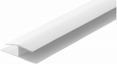 Профиль монтажный ПВХ соединительный 3 м снежно-белый