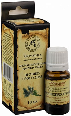 Эфирное масло Ароматика Протизастудна 10 мл 