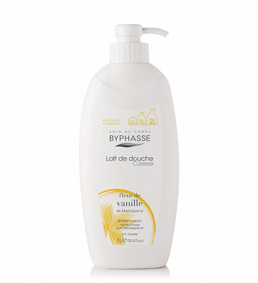 Гель для душа Byphasse Caresse цветы ванили 1000 мл