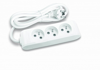 Удлинитель Panasonic X-tendia без заземления 3 гн. серый 2 м 480800085 