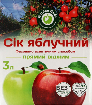 Сок Gadz яблочный 3 л 