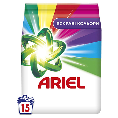 Стиральный порошок для машинной и ручной стирки Ariel Аква-Пудра Color 2,1 кг