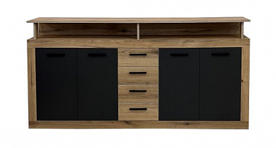Комод Kartissa Luna XXL 1900х950х320 мм дуб эвок /антрацит 