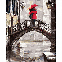 Раскраска по номерам Strateg Любовь в Венеции 40х50 см GS003